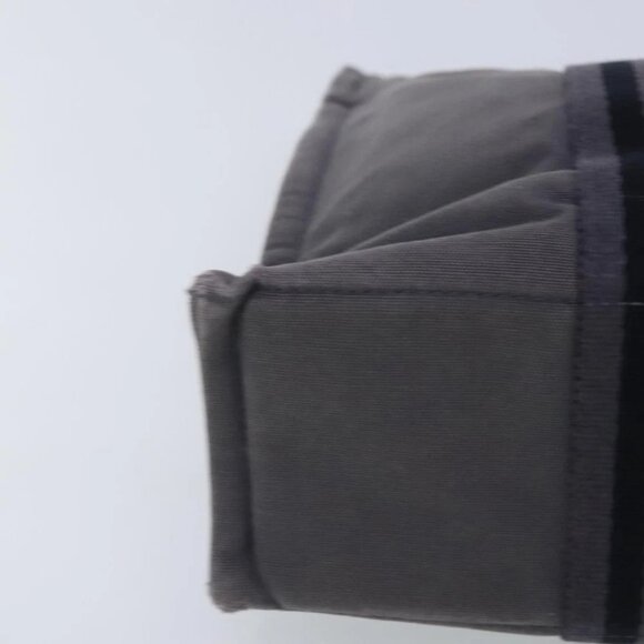 HERMES Fourre Tout PM Tote Bag Canvas Gray Silver Auth ti2154 - Picture 2 of 16